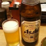 回転寿司がんこ - 中瓶ビール 518円 2017年11月