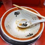 ラーメン タロー 五反田の陣 - ラーメンＷ豚入り950円（野菜マシマシ、削り節）