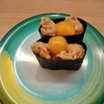 すし江戸 - うずら納豆