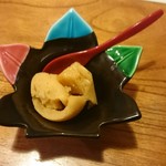 屋久乃庵 桔梗 - 柿のシャーベット