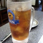 ランチセットのウーロン茶