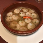 スペイン料理店 エステーリャ - 小エビのアヒージョ