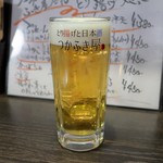 つかふき屋 - 生ビール