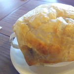 JR's Barbecue - 1710_JR's Barbecue_Mushroom Creamy Soup with paff@44,000Rp(マッシュルームスープパイ生地包み)