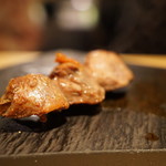 焼鳥 山もと - 砂肝（210円）