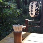 深大寺そば 青木屋 - テラス席