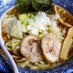 麺匠 鶏吟 - 鶏煮干しラーメン500円+大盛100円