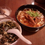 鐘楼 - 葱油刀削麺のご飯セット