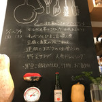 こもれび食堂+ - メニュー(店内奥に掲示)