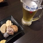 やきとん 焼きとり やまいち家2F - 生ビールとお通し