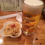 おいでよ - 生ビールとお通し