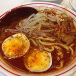 蒙古タンメン中本 - 半北極ラーメン ゆで玉子入り