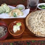 くるまや（水車） - 天ざる大盛1,900円