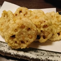 膳夫 高木 - 蓮根と生ウニのはさみ揚げ
