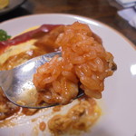 ハンバーグ康 - とろとろオムライス（サラダ・ドリンク付）1190円