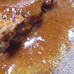 ハンバーグ康 - 砂ぎも入ハンバーグ（肉1.5倍）セット1240円