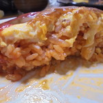 ハンバーグ康 - とろとろオムライス（サラダ・ドリンク付）1190円