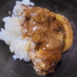 ハンバーグ康 - 砂ぎも入ハンバーグ（肉1.5倍）セット1240円