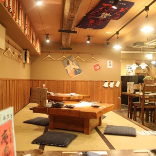 For one person - Easy-to-use counter seats and comfortable tatami rooms are also available.