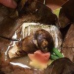 湖粋 - 朴葉焼き、開けました