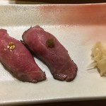 湖粋 - ローストビーフのにぎり