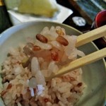 和み茶屋 - [料理] 赤米ご飯 ひと口大 アップ♪ｗ