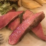 オステリア イマムラ - イノシシの炭火焼き