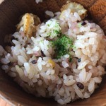 Itasoba Kaoriya - 帆立と十五穀米の炊き込みご飯