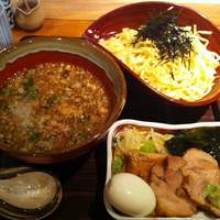 食幹 渋谷 - 食幹 つけ麺 しょうゆ 大盛