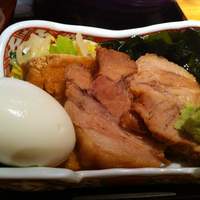 食幹 渋谷 - 食幹 つけ麺 しょうゆ 具