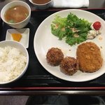 きんぼし - 和牛メンチカツとカレーコロッケ850円