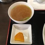 きんぼし - アツい味噌汁とサムい漬け物
