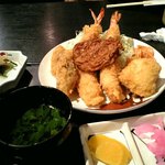 雑魚や紀洋丸 - ミックスフライ定食