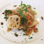 レ・スリジェ - 甘鯛のソテー（皿全体）