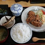 旬鮮楽家 彩季 - から揚げ定食