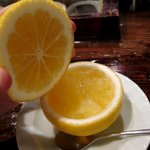 江戸心 山ぼうし - 日向夏をくり抜いたゼリー