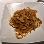 リストランテ サクラ - ヤリイカと蓮根のトマトソース(フェデリーニ)