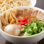 Tsukemen (Dipping Nudle) set with special thick pork bone and seafood noodles