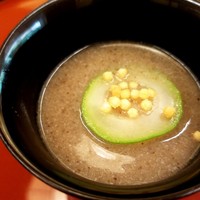 精進料理 醍醐 - お吸い物　木ノ子摺り流し椀