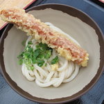 池上製麺所 - 生醤油+ちく天