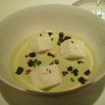 レ セゾン - 11.4.22グリーンアスパラガス（３点セット）アングレーズソース仕立てに香りをつけたイル フロタント