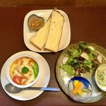 ジャム cafe 可鈴 - お料理が出揃いました。