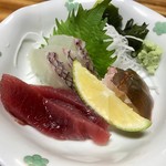 Hamasaki - マグロ、鯛、伊勢海老のお造り