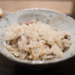 虎白 - 牛しゃぶと松茸の炊き込みご飯