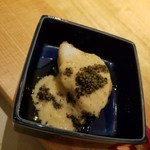 四季会席 香桜凛 - 鮟鱇の一味焼きと菊菜のとんぶりとろろ