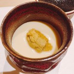 鮨 竜介 - 2017.9.  海胆の茶碗蒸し