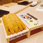 鮨 竜介 - 2017.9.  本日のセリ札1番！