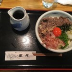 手造りうどん 楽々 - 和牛肉ぶっかけ(冷) 