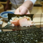 寿しの吉乃 - 2017.11 削りたてのオカカ手巻き