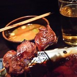 焼とり くろ田 - やきとり、多分ハツ♪